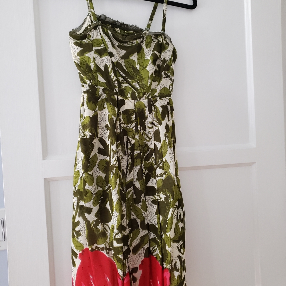 Anthropology midi vintage style dress